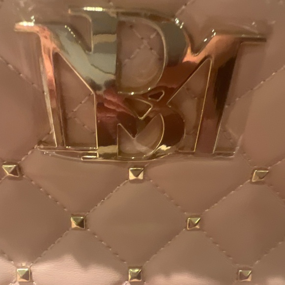 Badgley Mischka Diamond Quilted light Pink Backpack - Picture 3 of 9